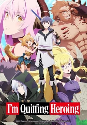 I'm Quitting Heroing anime poster