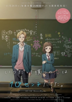 Our love has always been 10 centimeters apart. anime poster